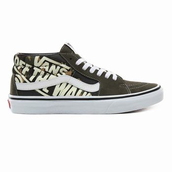 Férfi Vans OTW Quarter Sk8-Mid Magasszárú Cipő VA5697840 Camo/Lila/Fehér